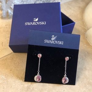 Swarovski Pink Drop Earrings